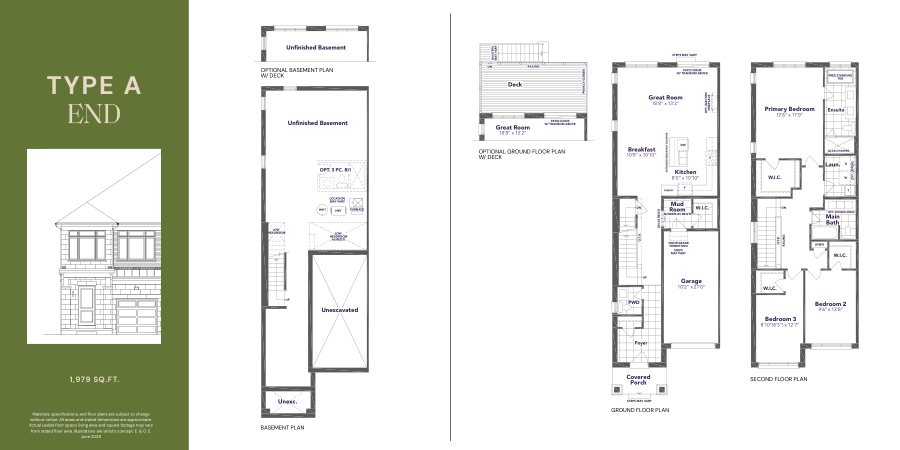Type A End floor plan preview